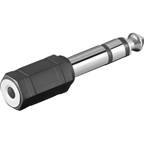 adattatore audio, da jack femmina da 3,5 mm a jack stereo maschio da 6,35 mm, per studio, DJ e audio domestico. (1/5)