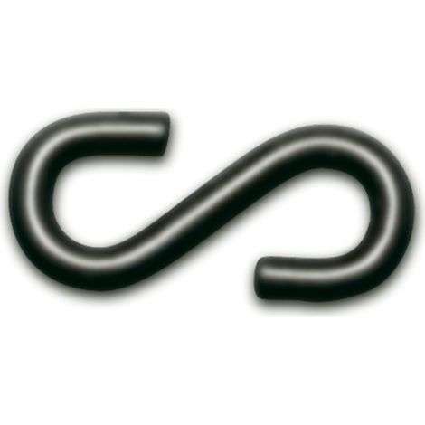Moravia Crochets en S 7 couleurs noires, lot de 10 pièces 10 pièces