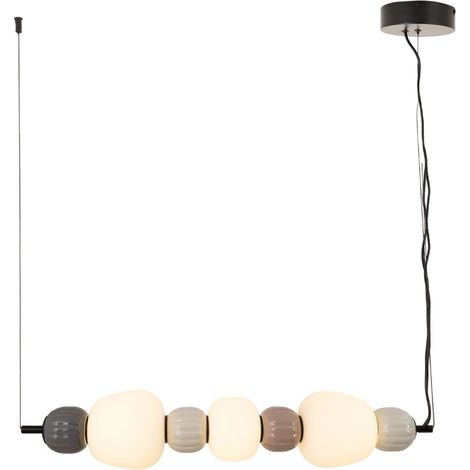 Suspension verre strié colorée LED 28W Modern Maxlight (1/4)