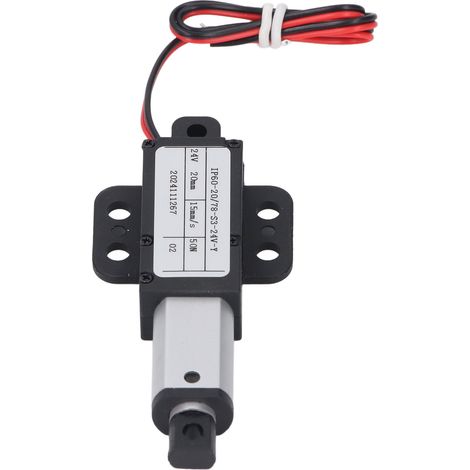 Elektrischer Mini-Linearantrieb, 20 mm Hub, 50 N Kraft, 24 V Gleichstromversorgung, 15 mm/s Geschwindigkeit, mit Flügeln für Sofa, Roboter, Fernseher, Schreibtisch, Schrank oder Fenster. (1/5)