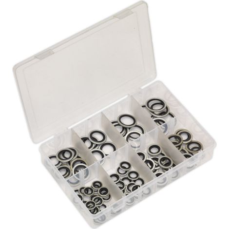 Sealey Bonded Seal (Dowty Seal) Assortment 88pc AB010DS