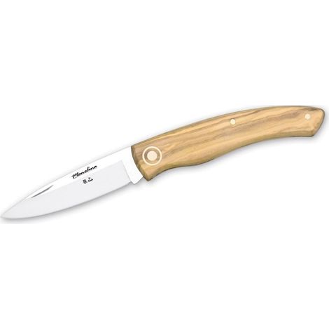 Navaja Manolina 400 Miguel Nieto de 17,5 cms, con hoja de acero de 7,5 cms y mango de Madera natural de olivo