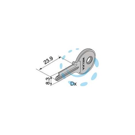 CHIAVE GREZZA 4 SPINE PER CILINDRO - (501.04.00.1)
