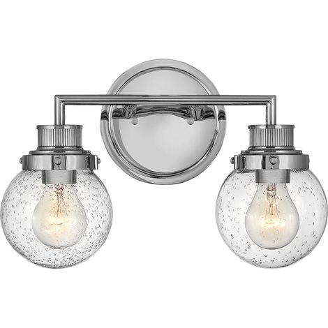 Elstead Hinkley Poppy Lampada da parete per bagno Cromo lucido, IP44 (1/5)