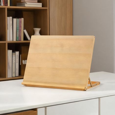 Chevalet de table en hêtre pliable 75,8 x 51cm réglable (1/5)