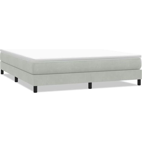 Maison Exclusive - Boxspringbett ohne Matratze Hellgrau 180x210 c