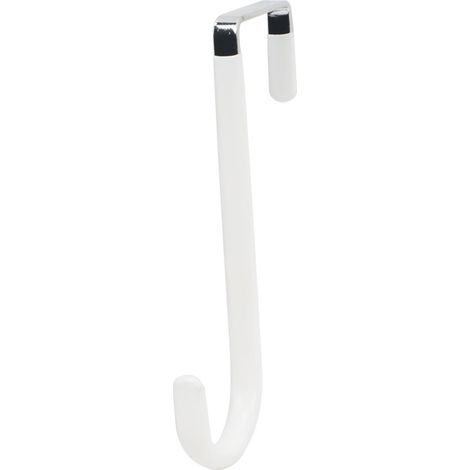 4 crochets de porte, patères pour portes, portes standard, tiroirs, placards, cuisines, Blanc (1/5)