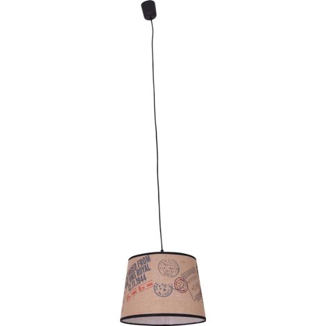 Naeve PRINT Suspension cylindrique marron 1 ampoule E27