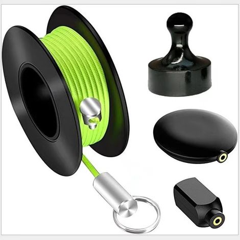 . Tire-fils magnétique 4 pièces – Nylon pour câbles jusqu'à 10 mm – Aimant puissant pour installations dans espaces confinés (1/5)