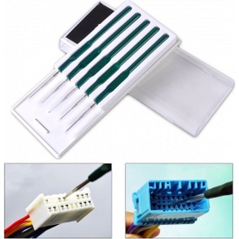 Kit especial herramientas para desmontar los cables y pins de conectores de coche todas las marcas