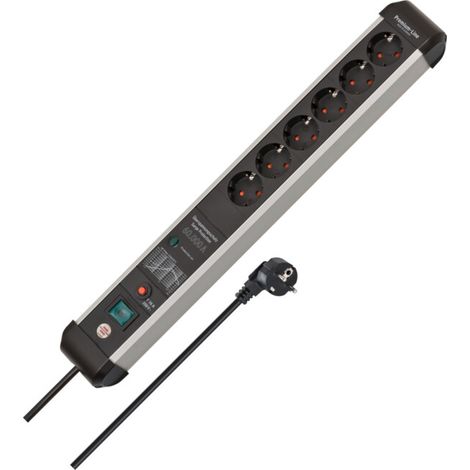 BRENNENSTUHL PREMIUM-PROTECT-LINE MULTIPRISE 6 PRISES AVEC PROTECTION CONTRE LES SURTENSIONS 60 000 A (CÂBLE DE 5 M, AVEC INTERR (1/5)