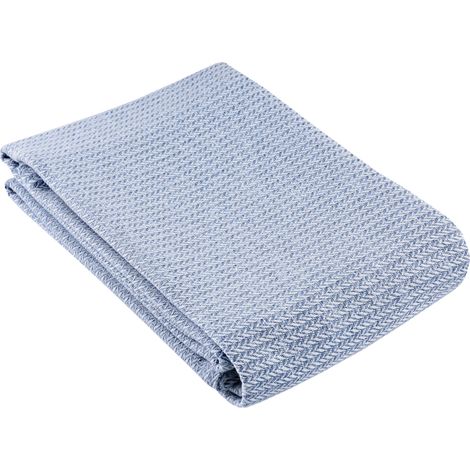 Jeté de lit polylin aux propriétés relaxantes du CBD Bleu 135x160 cm