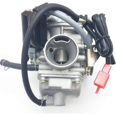 Carburateur de Voiture, PD24 Carburateur 24mm GY6 150CC Moteur 125cc Carb pour VTT Quad Go Kart Scooter Moped MODYCYCLE Accessoires de Voiture et de Moto (1/5)