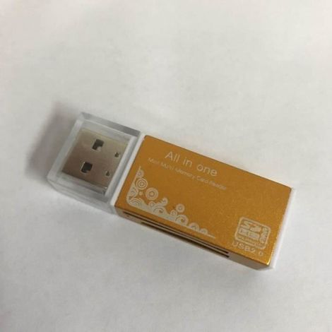 Lecteur De Carte Multislot - SD SDHC MMC RS-MMC MS MS-PRO MicroSD TF M2 - USB 2.0 - 5 Pièces