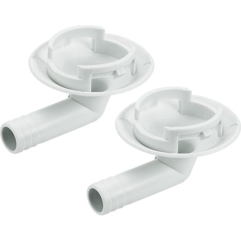 Climatisateur Vidange Tuyau Connecteur 40mm Tube Coude Raccord Remplacement Pièce Accessoires pour Mini-Split Fenêtre AC, Beige Paquet de 2 (1/5)