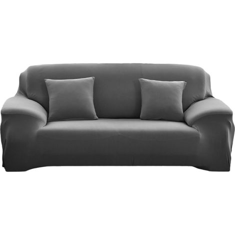 Housse de canapé universelle élastique et intégrale Four Seasons, en tissu antidérapant, avec coussins intégrés et couleur unie. (1/5)