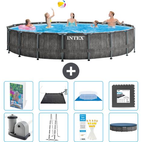 Prism Frame Pool Rund - 549x122 cm - 9-teilig S543