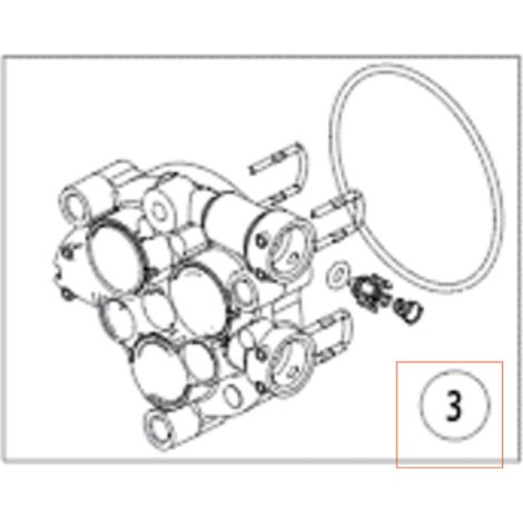 TESTA POMPA 536346301 ORIGINALE HUSQVARNA