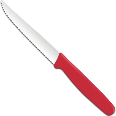 Cuchillo dentado para tomates 214 mm - rojo
