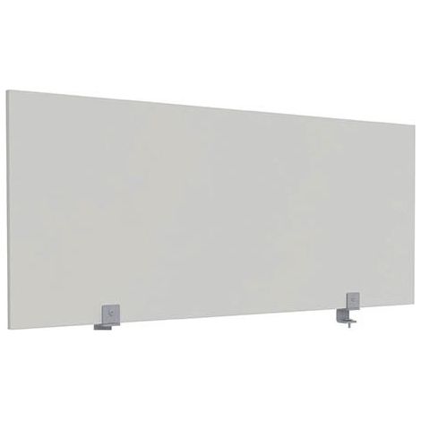 Écran de séparation KL bois antibactérien L 140 x H 60 cm - gris - Maxiburo (1/4)