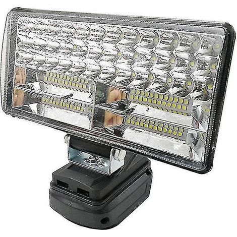 Lampe de travail LED, lampe torche, projecteur, éclairage pour véhicule, compatible avec adaptateur de batterie lithium-ion 18 V BL1815 (1/5)