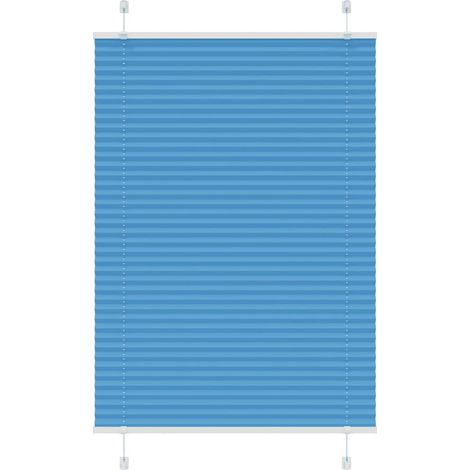 Plissee Blau 95x150 cm Stoffbreite 94,4 cm Polyester