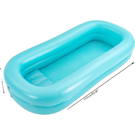 Bañera inflable, bomba eléctrica, bolsa de agua para personas con movilidad reducida, azul. (1/2)