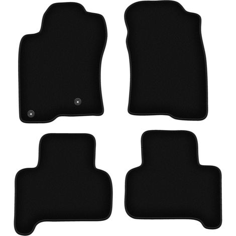Tappetini in velluto nero BASIC per: Toyota Land Cruiser J120 5 porte (2002-2009) (1/5)