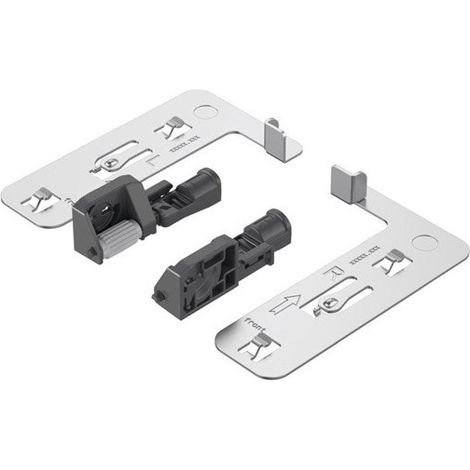 Regolazione profondità Actro 5D plastica grigia HETTICH