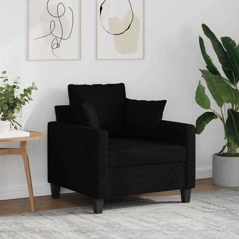 Fauteuil Noir 60 cm Tissu (1/5)