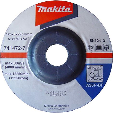 DEPRESSEDWHEEL125 GA5030KSP2 MAKITA 741472-7