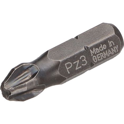 Embout Qualité industrielle 1/4" C6.3 Pozi N°3 Longueur 25 - 1 pièce (1/4)