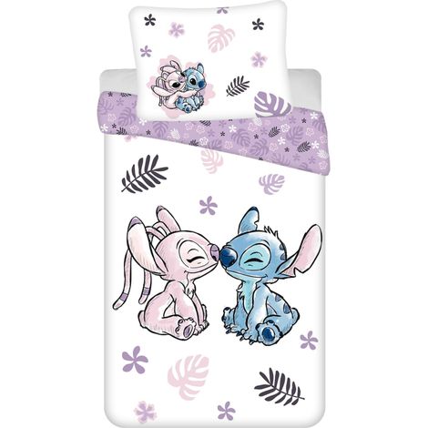 Disney - Parure de lit en coton "Lilo & Stitch : Love" - 140 x 200 cm - Livraison gratuite (1/5)
