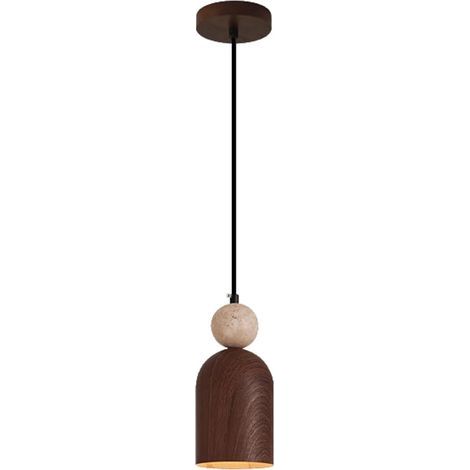 Esta lámpara colgante de estilo retro es regulable en altura y ofrece tres colores de luz. Es perfecta para islas de cocina, cafeterías y dormitorios. (1/4)