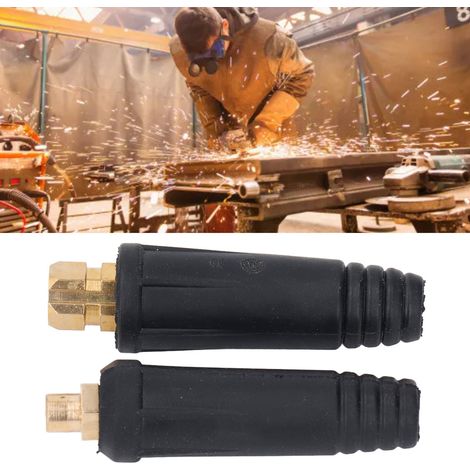 Connecteur rapide européen DKJ10-25/DKZ10-25 pour pistolet de soudage à l'arc sous argon. (1/5)