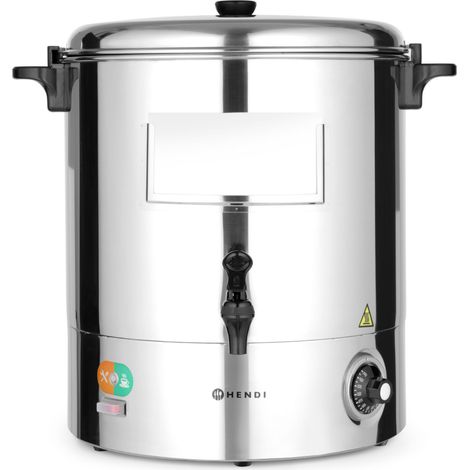 Calentador de agua para vino caliente, acero, 2200 W, 30 L - Hendi 209905 (1/5)