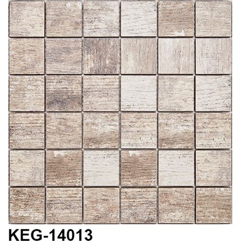 Mosaïque pour sol en verre 29.8x29.8cm – Anti-dérapant R10 – PEI 4 – KEG14013 – Barwolf (1/6)