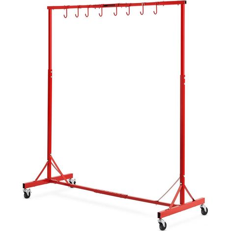 Optimiser le Séchage Automobile Support Peinture Carrosserie Mobile 30kg Hauteur Réglable 1,5-2m 8 Crochets 4 Roues Atelier (1/5)