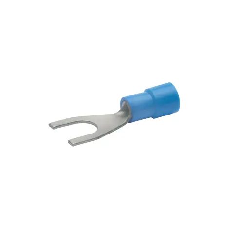 Cosses à sertir pré-isolées forme fourche - Bleu - M5 - 1,5 - 2,5 - 100