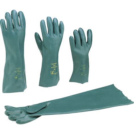 Ekastu 381 636 Polyvinylchlorid Chemiekalienhandschuh Größe (Handschuhe): 9, L EN 374-1:2017-03/Typ