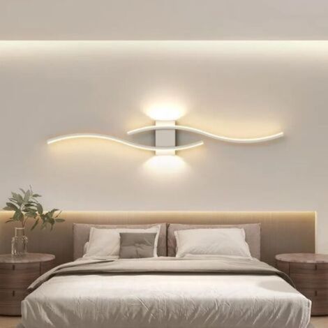 BUNTHAUS Aimoonsa – Applique murale LED 27W 3000LM – Blanc chaud 3000K – Design moderne minimaliste – Installation facile pour salon et chambre