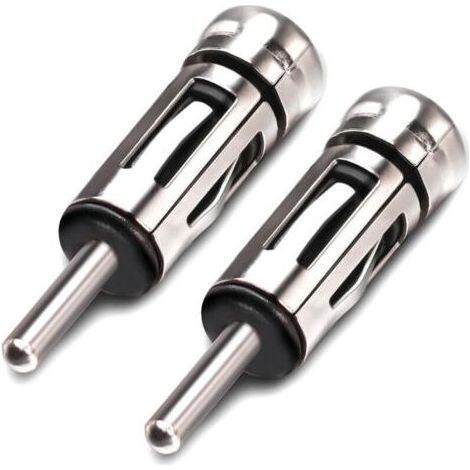 Adaptador de antena de radio DIN macho a ISO hembra, adaptador estéreo universal para vehículos, conector ISO a conector DIN para radios de coche, 2 piezas. (1/4)