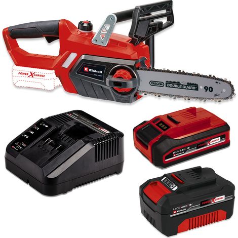 Einhell 18v Cordless Chainsaw 25cm Bar Oregon Chain PXC Heavy Duty 4ah 3ah Batts (1/5)