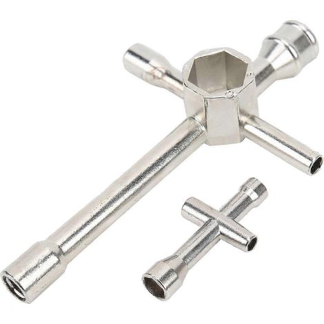 Ensemble d'outils de réparation de moyeu de roue en acier, comprenant une clé Phillips, une douille, une clé hexagonale et deux pièces, compatible avec les voitures télécommandées, de haute qualité. (1/5)
