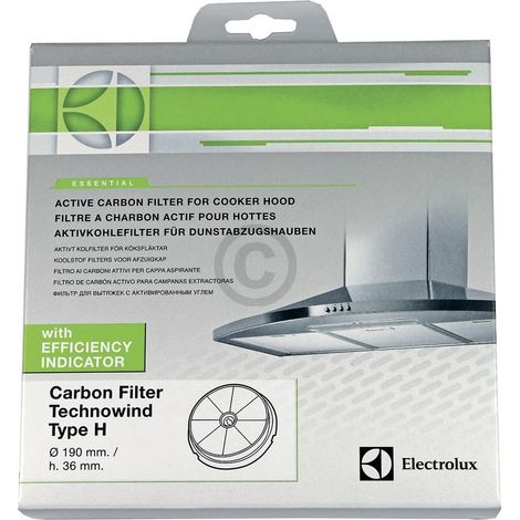 Ersatzteil - Kohlefilter Rund Typ 180 CR300 (pro Stück) - - LEISURE, INDESIT, KORTING, SMEG, BLUESKY, SOGELUX, LISTO, ARTHUR MARTIN ELECTROLUX, FRANCIA, AYA, BELLING, ARISTON HOTPOINT, GERMANIA, FAUR (1/4)