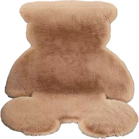 Tapis de chambre mignon ours moelleux shaggy sol pour enfants filles salon beige 45x60 (1/5)