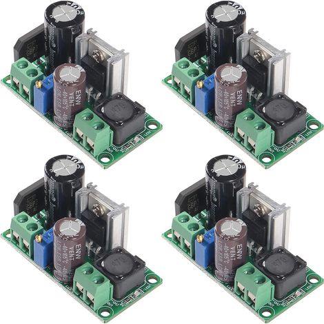 4 pièces AC/DC vers DC convertisseur abaisseur 5-30V à 5-48V 24V 36V 48V vers 2.5-35V 12V carte de régulateur de tension 2A Module d'alimentation Volt réglable (1/5)