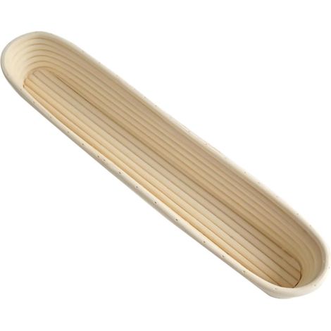 Panier banneton beige lavable pour pain artisanal, adapté au levain, à la fermentation naturelle et à la cuisson maison.-AquaForge (1/5)