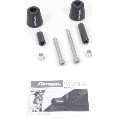 Tampon pare carter protection Radikal pour moto Yamaha YZF R6 (1/2)