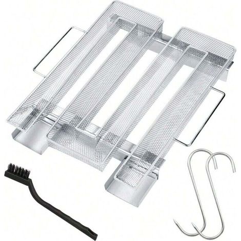 Générateur de fumée froide avec poignée, générateur de fumée froide en acier inoxydable M, jusqu'à 20 heures de fumée froide, pour barbecue, fumoir (1/4)